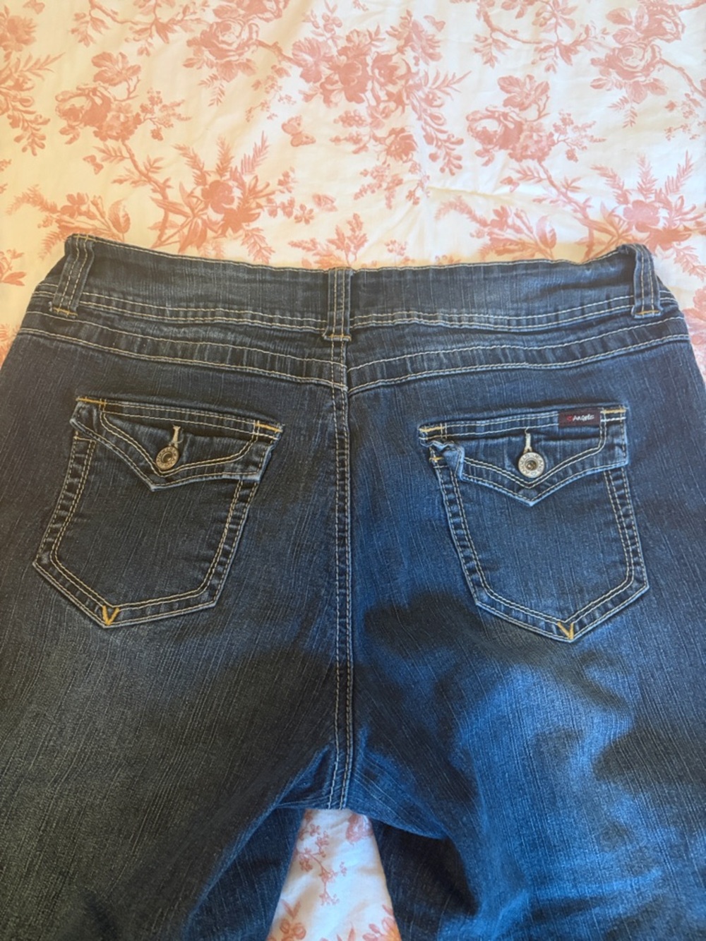 Angels Dark Blue Capris Jeans - Picture 3 of 4
